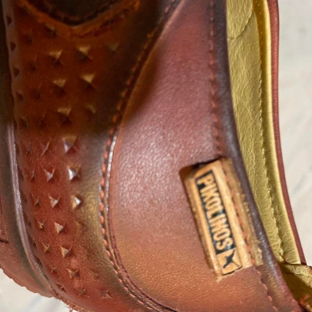 Pikolinos Brown leather Mary Jane shoes size 37 - Picture 3 of 5